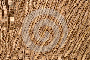 Nature background of brown handicraft weave texture bamboo surface