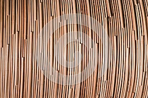 Nature background of brown handicraft weave texture rattan surfac