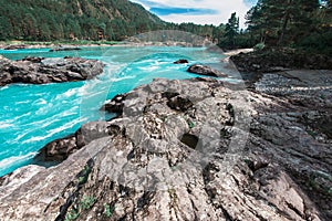 Nature baths on the Katun river