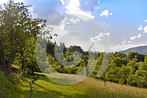 Nature in bosnia, rural landscape gorazde bosnia, village, countrside