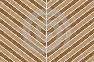 Nature brown chevron stripe pattern on paper textured background