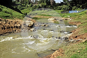 Nature Canal Landscape Stone Rock Turbulent