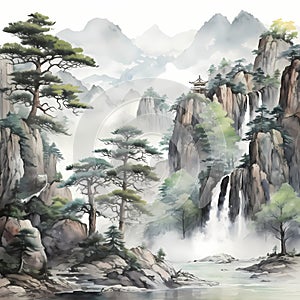 NATURE CHINESE CHINOISERIE STYLE WALL ART