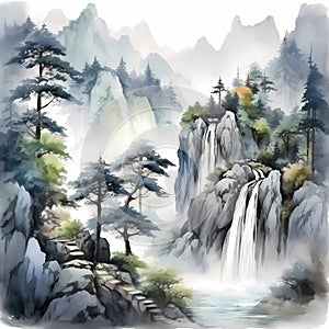 NATURE CHINESE CHINOISERIE STYLE WALL ART