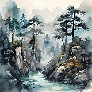 NATURE CHINESE CHINOISERIE STYLE WALL ART