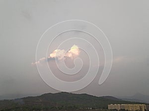 Nature cloud sunrays sunset beautiful cloud
