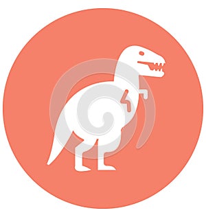 Dinosaur Isolated Vector Icon which can easily modify or edit