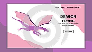 nature dragon flying vector