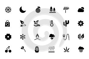 Nature and Ecology Colored Icons 3