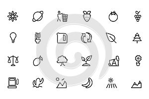 Nature and Ecology Colored Icons 2