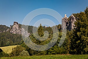 The nature in the Elbe Sandstone Mountains