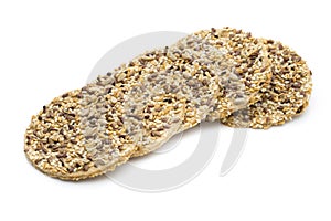 Nature gourment biscuits with sea salt and sesam seeds.