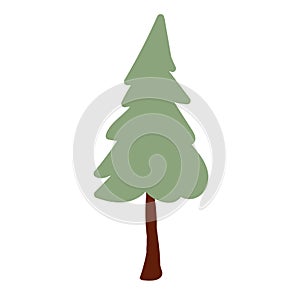 Nature graphic element. Stylized tree. Vector illustration