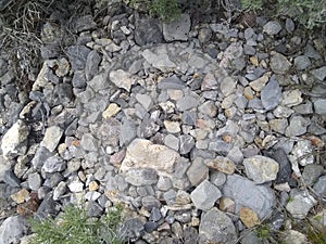 Nature gray rocks