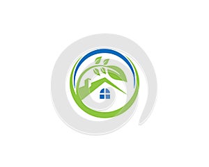 Nature Green House Logo Design