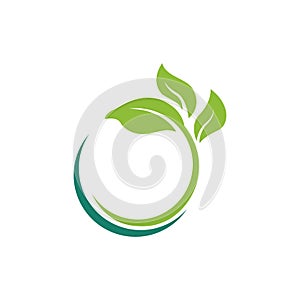 nature green leaf element vector icon. green leaves vector symbol