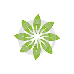 nature green leaf element vector icon. green leaves vector symbol