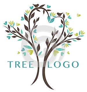 Nature Heart Tree Logo