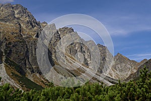 Nature of High Tatras mountains. Slovakia