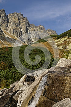 Nature of High Tatras mountains. Slovakia