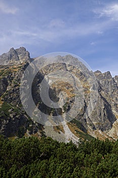 Nature of High Tatras mountains. Slovakia