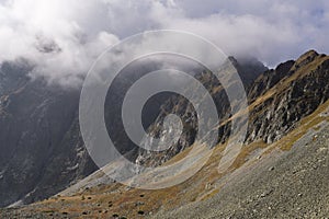 Nature of High Tatras mountains. Slovakia