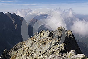 Nature of High Tatras mountains. Slovakia