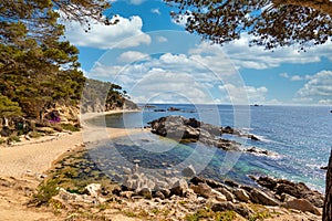 Nature hikes to reconnect with yourself. Costa Brava, near small town Palamos, Spain