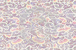 Nature holographic pattern remix from artwork by William Morris