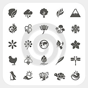Nature icons set