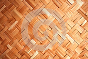 Nature inspired backdrop Bamboo weave pattern and textured wood surface