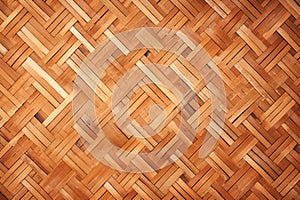 Nature inspired backdrop Bamboo weave pattern and textured wood surface