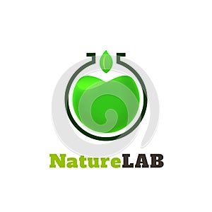 Nature lab logo template