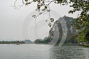 Nature landscape around Seven-star Crags Scenic Area