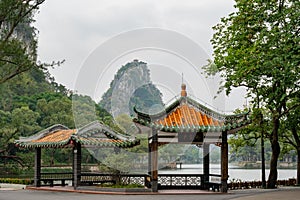 Nature landscape around Seven-star Crags Scenic Area