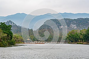 Nature landscape around Seven-star Crags Scenic Area