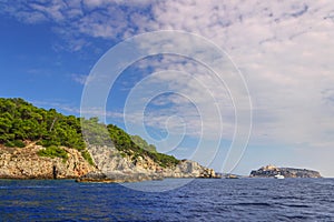 Nature landscape of Gargano National Park: coast of Tremiti Islands` archipelag,Italy Apulia.
