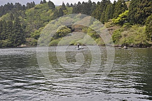 Nature Landscape with Lake Ashi from Fuji - Hakone - Izu National Park in Japan