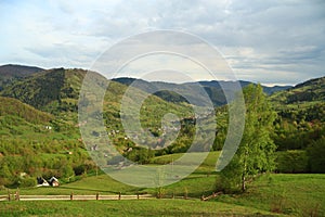 Nature landscape in the mountains