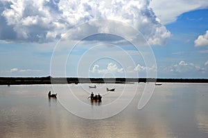 Nature Landscape in Muhori River. River beauty in South Asia. photo