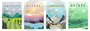 Nature and landscape. Vector illustration