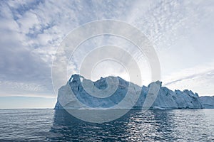 Nature and landscapes of Greenland or Antarctica. Travel on the ship among ices. Studying of a phenomenon of global warming Ices