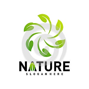 Nature Leaf Green Logo Design Concepts. Environment Logo Template Vector. Icon Symbol