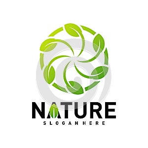 Nature Leaf Green Logo Design Concepts. Environment Logo Template Vector. Icon Symbol