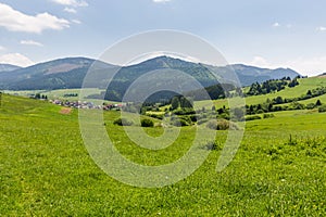 Nature in Liptov region, Slovakia in summer 2015