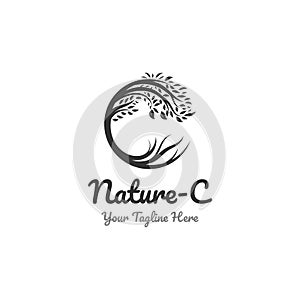 Nature logo designs and c symbol