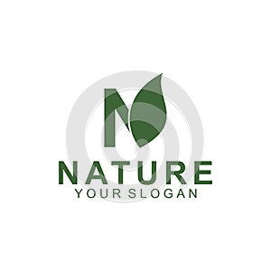 nature logo template design vector