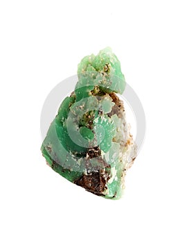 Nature mineral of jade stone on background