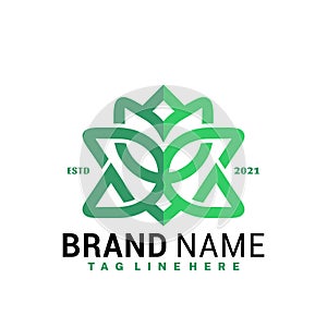Nature Monarch Logo Vector Design, Creative Logos Designs Concept for Template