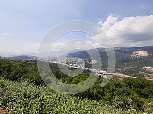 nature Mountains forest landscape road to the forest